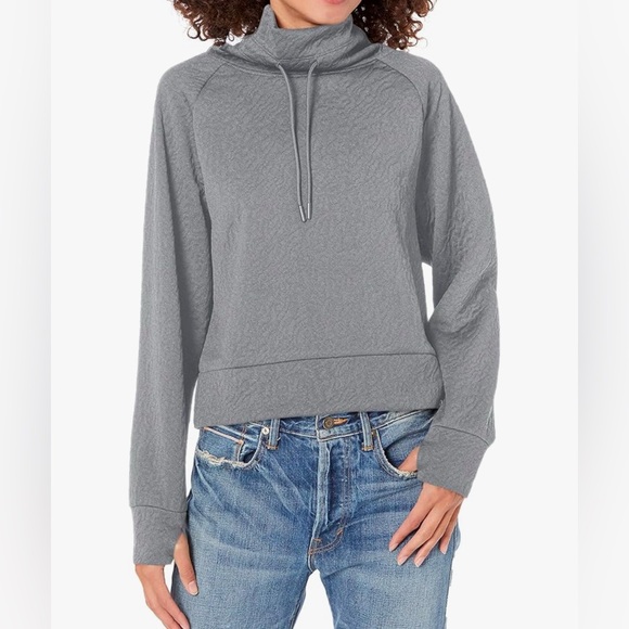 Juicy Couture Jackets & Blazers - Light Heather Juicy Couture Active Crop Pullover